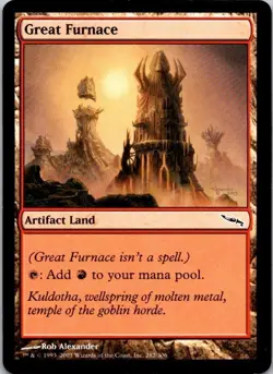 MTG Magic The Gathering Great Furnace Mirrodin Played See Scan A - Image 1