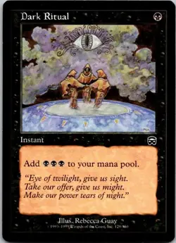 MTG Magic The Gathering Dark Ritual Mercadian Masques Played See Scan K - Image 1
