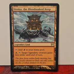 Magic: The Gathering Shinka the Bloodsoaked Keep Legendary Land Rare Kamigawa R… - Image 1