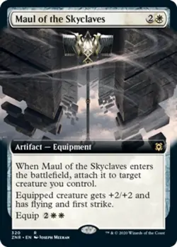 1 x Maul of the Skyclaves - Foil - Extended Art - Zendikar Rising - NM-Mint - MT - Image 1