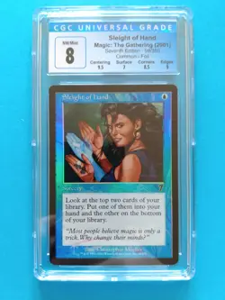 🌈💧 Sleight of Hand 💧🌈 7th Edition | Vintage MTG | Mint/NM++ CGC 8! - Image 1