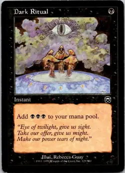 MTG Magic The Gathering Dark Ritual Mercadian Masques Played See Scan S - Image 1