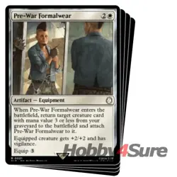 Pre-war Formalwear X4 M/NM Magic: The Gathering MTG Universes Beyond: Fallout - Image 1