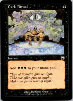 MTG Magic The Gathering Dark Ritual Mercadian Masques Played See Scan G - Image 1