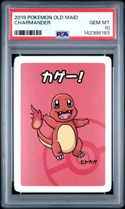 2019 POKEMON OLD MAID CHARMANDER PSA 10 - Image 1
