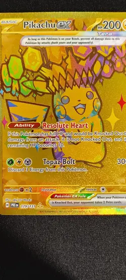 Pokemon 2025 Prismatic Evolutions Pikachu ex Hyper Rare # 179/131 - Image 2