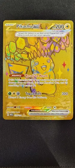 Pokemon 2025 Prismatic Evolutions Pikachu ex Hyper Rare # 179/131 - Image 4