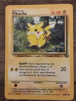 Pokemon TCG Pikachu Jungle 60/64 Basic 50 HP Spark Common Regular Unlimited - Image 1