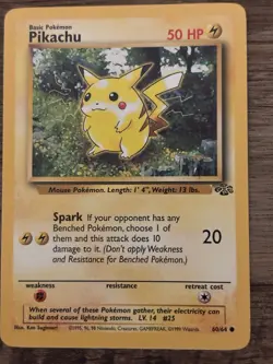 Pokemon TCG Pikachu Jungle 60/64 Basic 50 HP Spark Common Regular Unlimited - Image 4