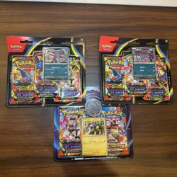Pokemon TCG ME02 Phantasmal Flames 3-Pack Blister Lot Raikou Weavile Sneasel NEW - Image 1