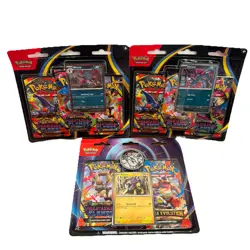 Pokemon TCG ME02 Phantasmal Flames 3-Pack Blister Lot Raikou Weavile Sneasel NEW - Image 2