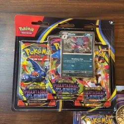 Pokemon TCG ME02 Phantasmal Flames 3-Pack Blister Lot Raikou Weavile Sneasel NEW - Image 3