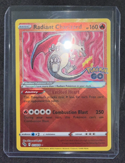 Pokemon TCG Pokemon GO Radiant Charizard 011/078 Card NM-M - Image 1