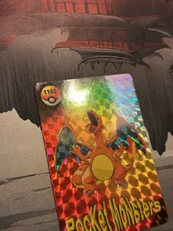 Pokemon Pocket Monsters Vending Prism Sticker #1163 CHARIZARD RARE HOLO PATTERN - Image 3