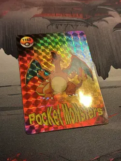 Pokemon Pocket Monsters Vending Prism Sticker #1163 CHARIZARD RARE HOLO PATTERN - Image 4