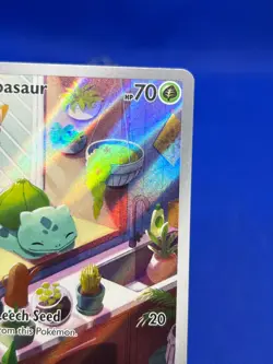 Pokemon Stellar Crown Bulbasaur 143/142 Illustration Rare IR NM - Image 4