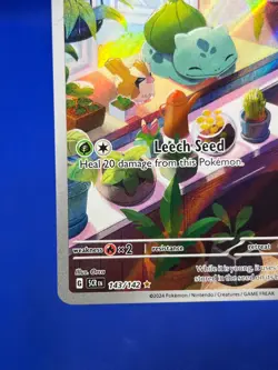 Pokemon Stellar Crown Bulbasaur 143/142 Illustration Rare IR NM - Image 5