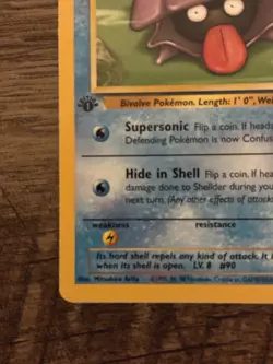 Pokemon TCG Shellder Water Basic Monster Fossil 1st Edition 54/62 English - Image 2