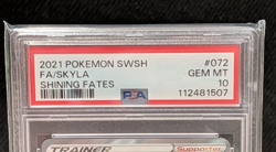 2021 Pokemon Shining Fates Skyla Full Art Trainer 072/072 PSA 10 Gem Mint - Image 2