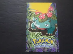 1999 Topps Pokemon First Movie Die Cut #3 of 12 #03 Venusaur Chase Black Logo* - Image 1