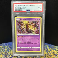 POKEMON SUN & MOON: UNIFIED MINDS Giratina 86/236 HOLO - PSA 9 POP 18 - Image 1