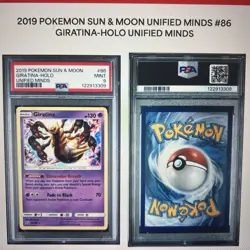 POKEMON SUN & MOON: UNIFIED MINDS Giratina 86/236 HOLO - PSA 9 POP 18 - Image 2