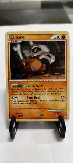 Pokemon- Cubone- 60/102 HGSS Triumphant-Common- MP - Image 1