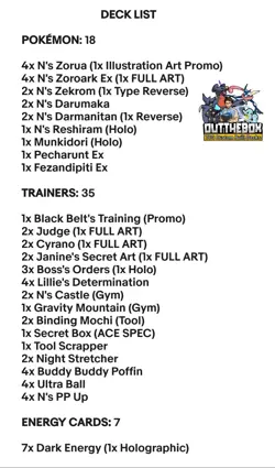 N's Zoroark Ex & N's Zekrom - Rotation Ready! - Pokemon TCG - OutTheBoxTCG Decks - Image 2