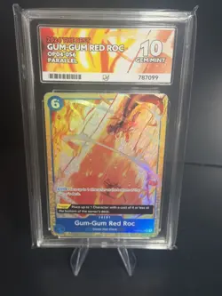 One Piece Gum Gum Red Roc Alt Art Full Art Textured OP04-056 PRB01 ACE 10 - Image 1
