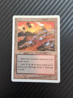Sulfurous Springs VI Edition Rare Magic MTG Card LP #328 - Image 1