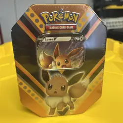 Nintendo Pokemon V Powers Eevee Tin Trading Card Game 820650807794 - Image 1