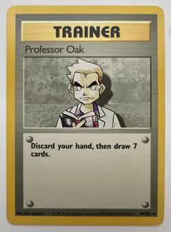 Professor Oak 88/102 - Base set - Pokemon card - 1999 - NM - NEAR MINT - Image 1