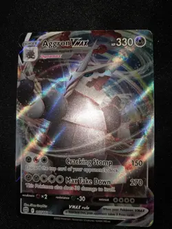 Aggron VMAX 097/172 Brilliant Stars Ultra Rare Holo Pokemon Card NM - Image 1