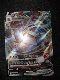 Aggron VMAX 097/172 Brilliant Stars Ultra Rare Holo Pokemon Card NM - Image 3