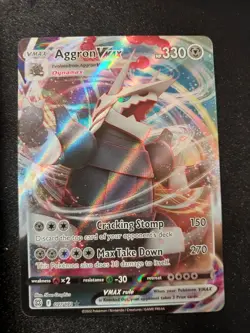 Aggron VMAX 097/172 Brilliant Stars Ultra Rare Holo Pokemon Card NM - Image 4
