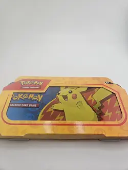 Pokemon Trading Cards In A Pencil Case Brand New Has 2 Pokemon Tcg Booster Packs - Image 1