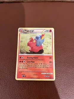 Pokemon TCG Trading Card Magcargo 6/90 HS Undaunted - Holo Rare - Image 1