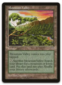 Mountain Valley (NM) Mirage MIR Magic MTG - Image 1