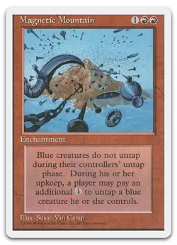 Magnetic Mountain (NM) Fourth Edition 4ED Magic MTG - Image 1