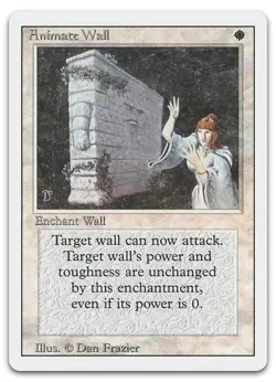Animate Wall (NM) Revised Edition 3ED Magic MTG - Image 1