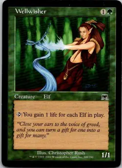 Mtg Magic The Gathering Wellwisher Onslaught See Scan J - Image 1