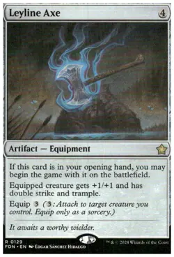 Foundations #129 Leyline Axe - Image 1