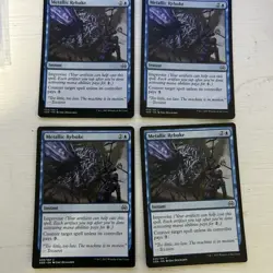 Metallic Rebuke x4 Aether Revolt 4x Playset Magic the Gathering MTG MP - Image 1