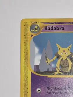 Kadabra 69/144 Non-Holo Pokemon 2003 Skyridge e-series vintage old school - Image 3