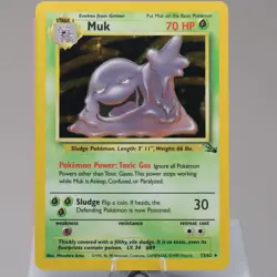 Pokemon TCG - Muk 13/62 Fossil Holo Rare WOTC 1999 - EXC/NM - Image 2
