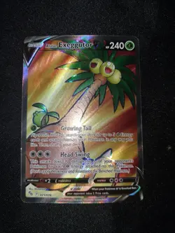 Alolan Exeggutor V (Full Art) 071/078 Pokemon GO Holo NM - Image 3