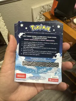 POKEMON SCARLET / VIOLET – SHINY MIRAIDON OR SHINY KORAIDON SERIAL CODE - Image 1