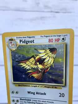 Pidgeot Jungle Set 8/64 No Symbol Error Pokemon WOTC Moderately Played - Image 3