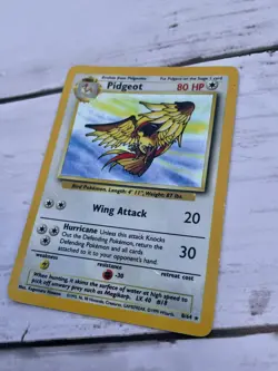 Pidgeot Jungle Set 8/64 No Symbol Error Pokemon WOTC Moderately Played - Image 4