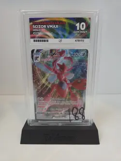 ACE 10 SCIZOR VMAX 119/189 DARKNESS ABLAZE 2020 POKEMON FULL ART NOT PSA - Image 1